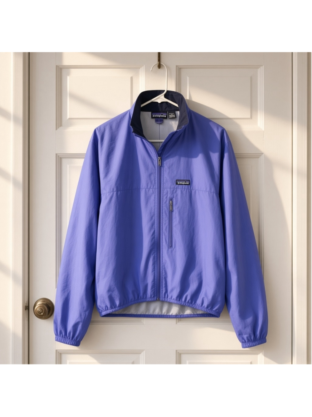 PATAGONIA Periwinkle Blue Windbreaker Rain Jacket Women’s M Gorpcore